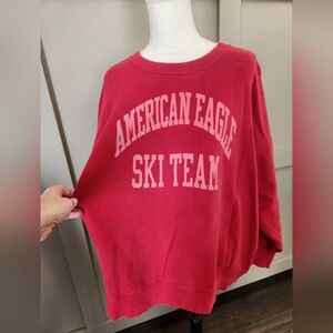 American Eagle Super Soft Sweatshirt Red
